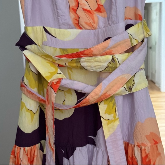 Maeve Floral Wrap Maxi Dress Size US 00P - Picture 9 of 15